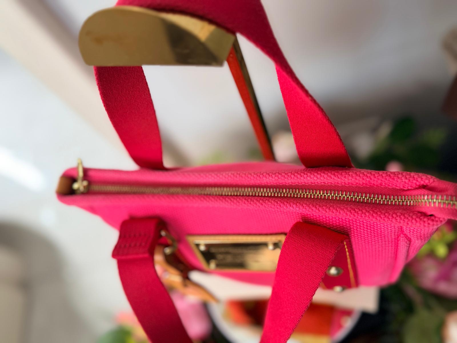 Louis Vuitton Mini Tote Bag Pink Canvas Gold Hardware – Made in France