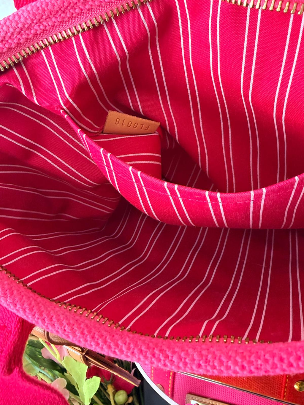 Louis Vuitton Mini Tote Bag Pink Canvas Gold Hardware – Made in France
