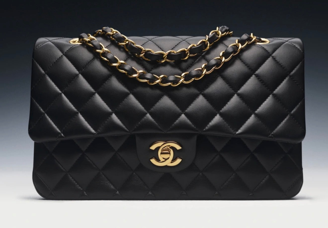 Chanel Jumbo Classic Single Flap Black Lambskin Leather Gold Hardware
