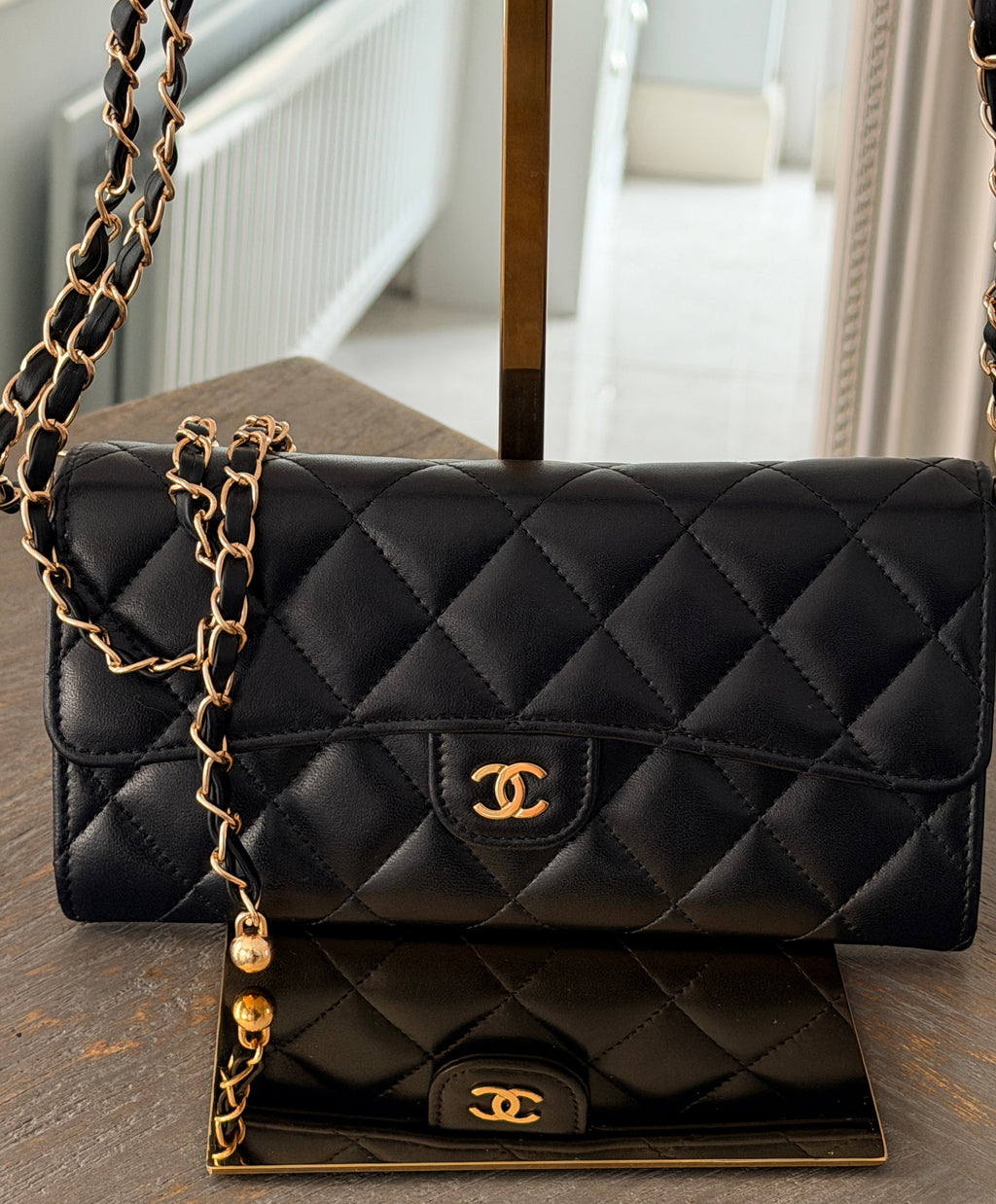 CHANEL Long Wallet with Full Set | Lambskin | Gold Hardware | Microchip (2022–2024