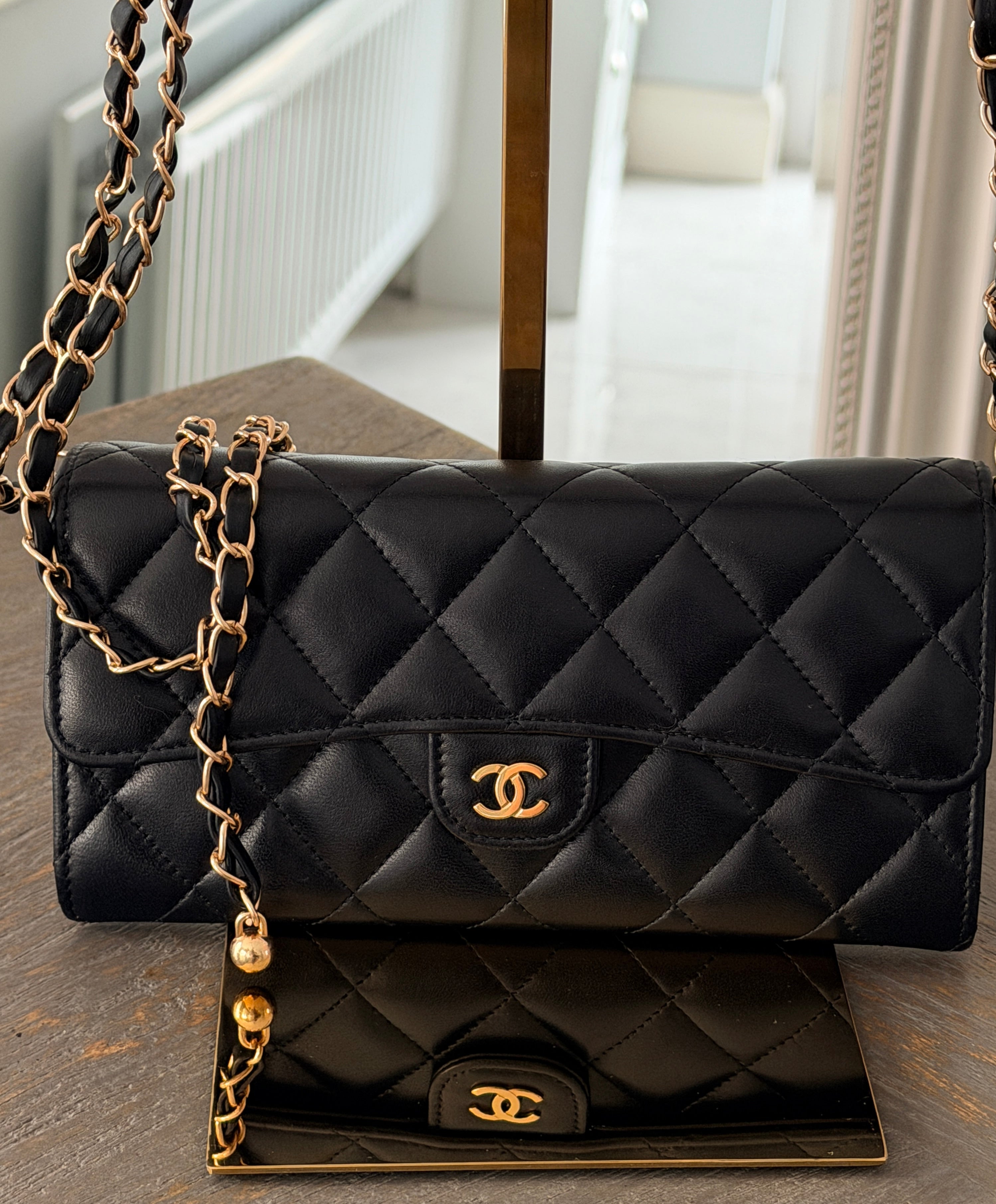 CHANEL Long Wallet with Full Set | Lambskin | Gold Hardware | Microchip (2022–2024