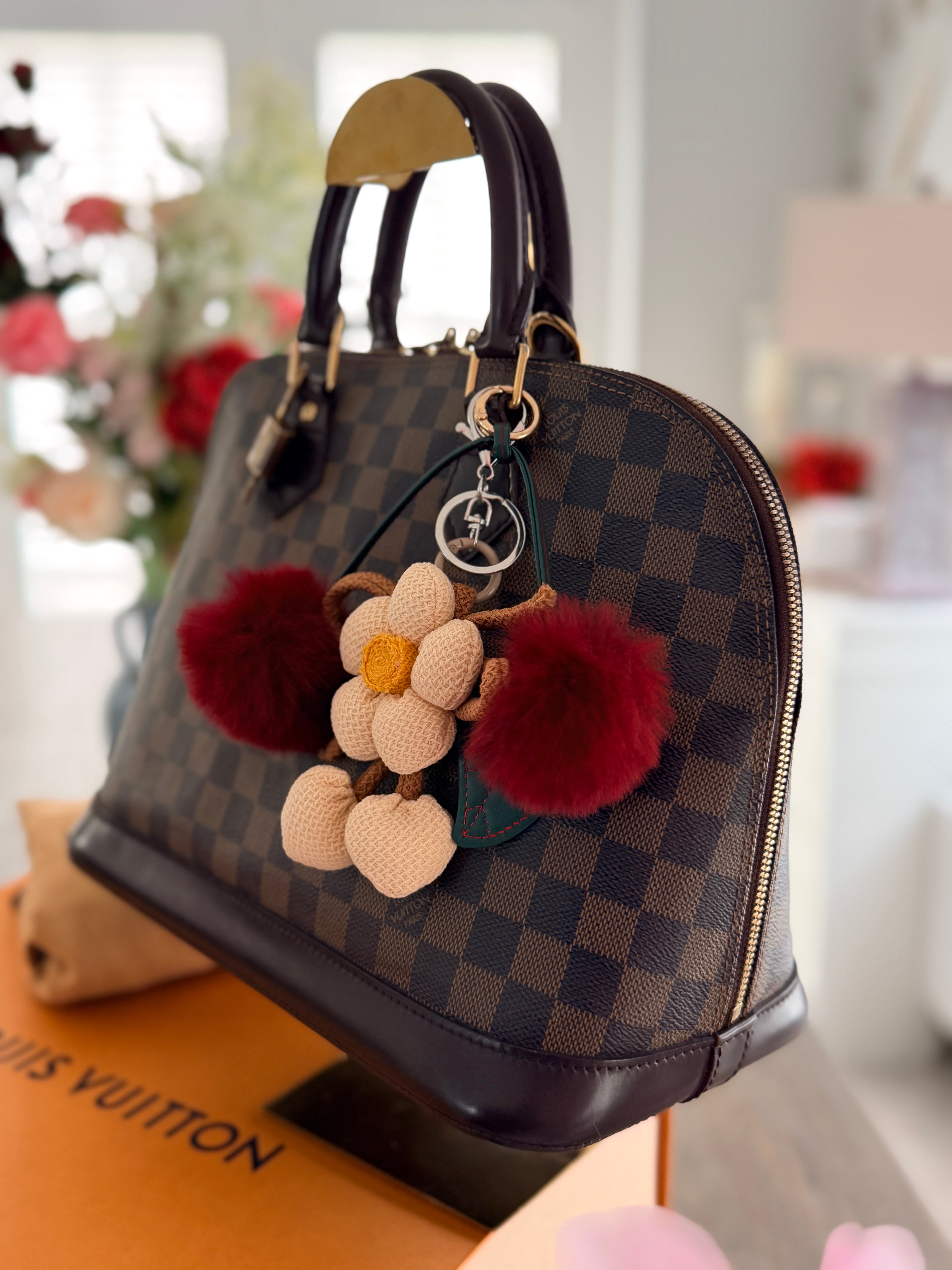 Louis Vuitton Alma Ebene PM Made in France Gold Hardware