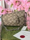 GUCCI Horsebit 1955 Mini Shoulder Bag 2024 Collection Silver Hardware