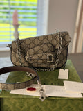 GUCCI Horsebit 1955 Mini Shoulder Bag 2024 Collection Silver Hardware