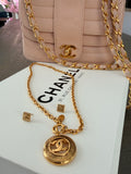 Chanel Coco Mark Necklace 24k Gold Plated