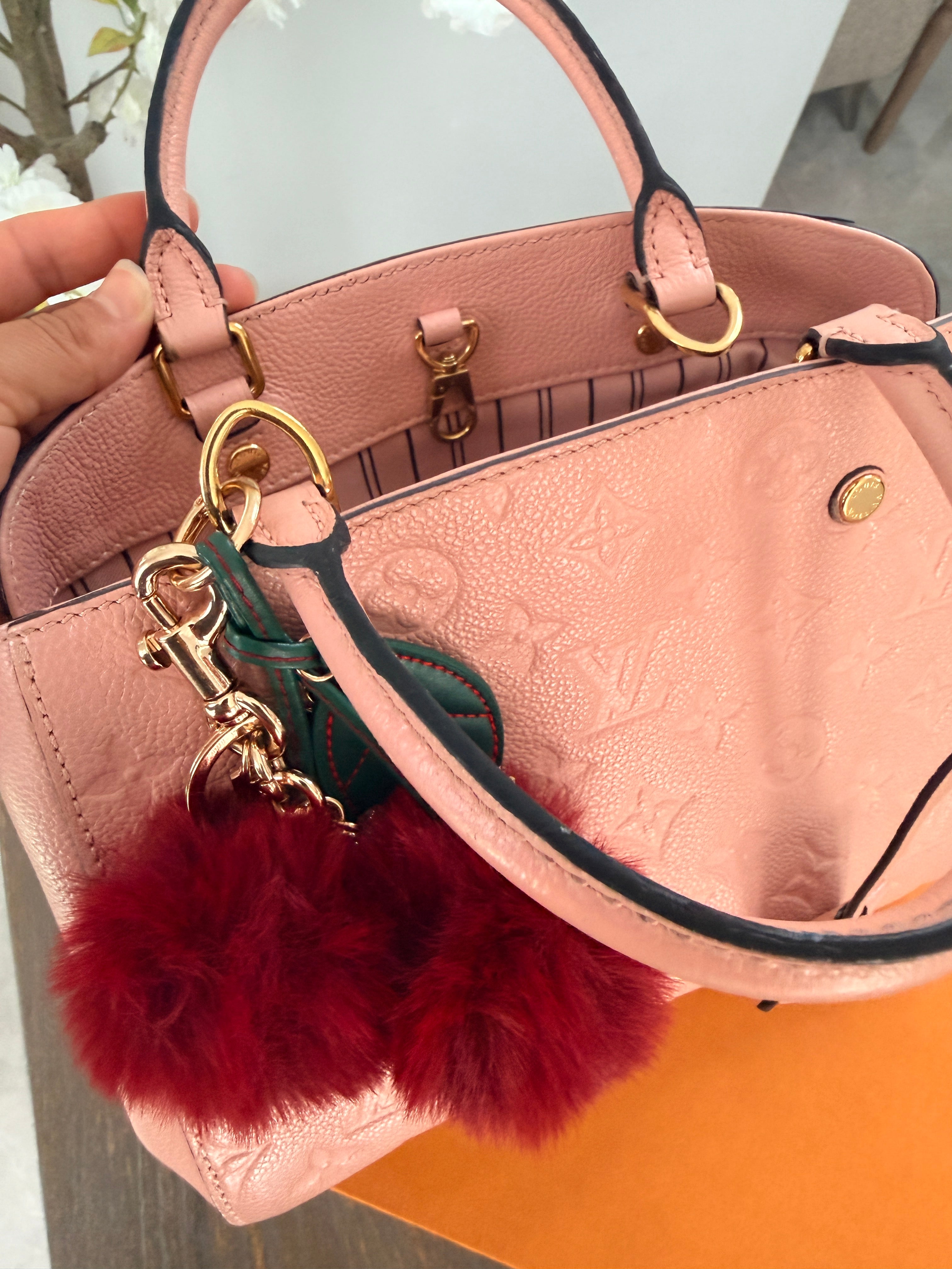 Louis Vuitton Montaigne BB Monogram Empreinte Leather | Pink