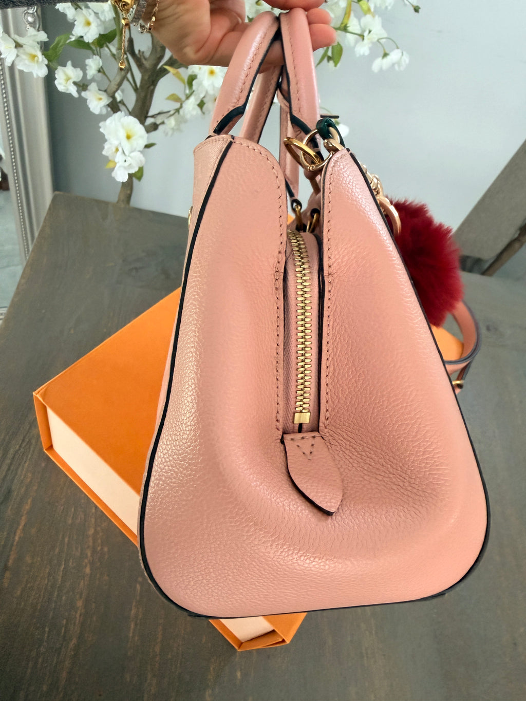 Louis Vuitton Montaigne BB Monogram Empreinte Leather | Pink