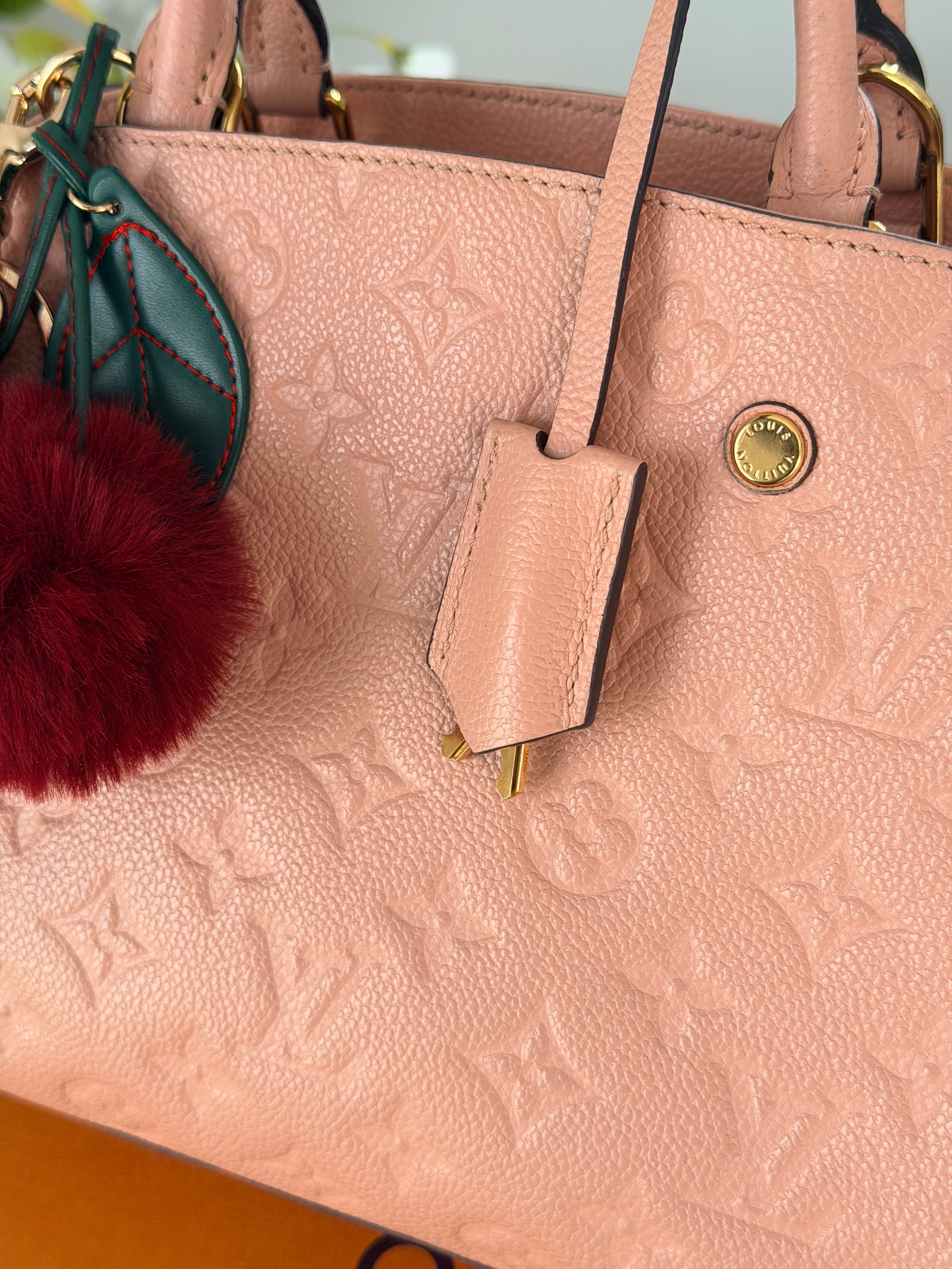 Louis Vuitton Montaigne BB Monogram Empreinte Leather | Pink