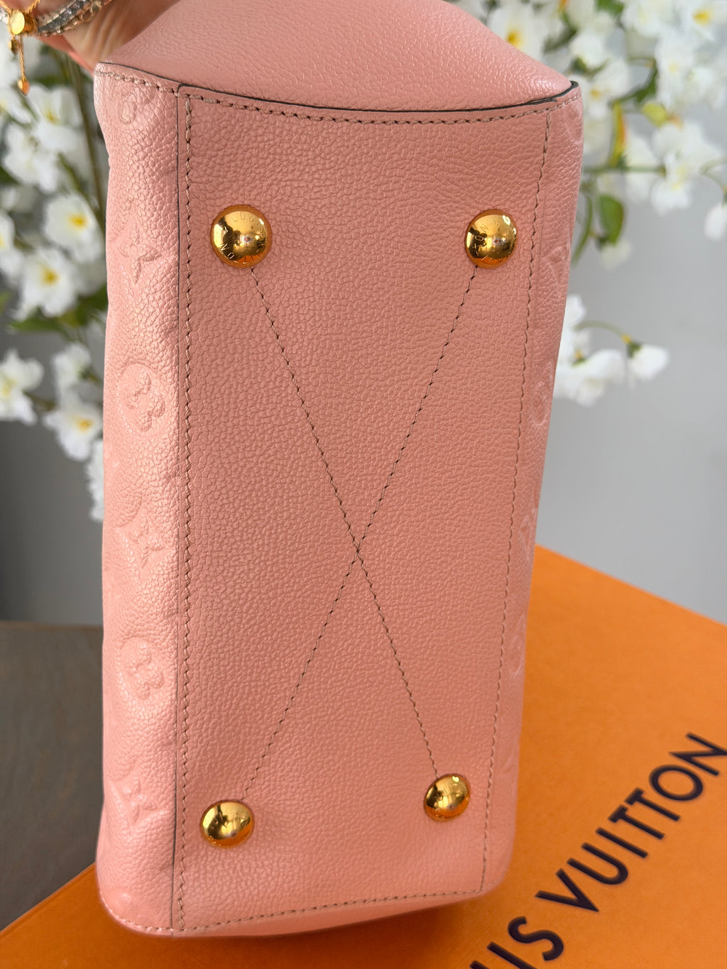 Louis Vuitton Montaigne BB Monogram Empreinte Leather | Pink