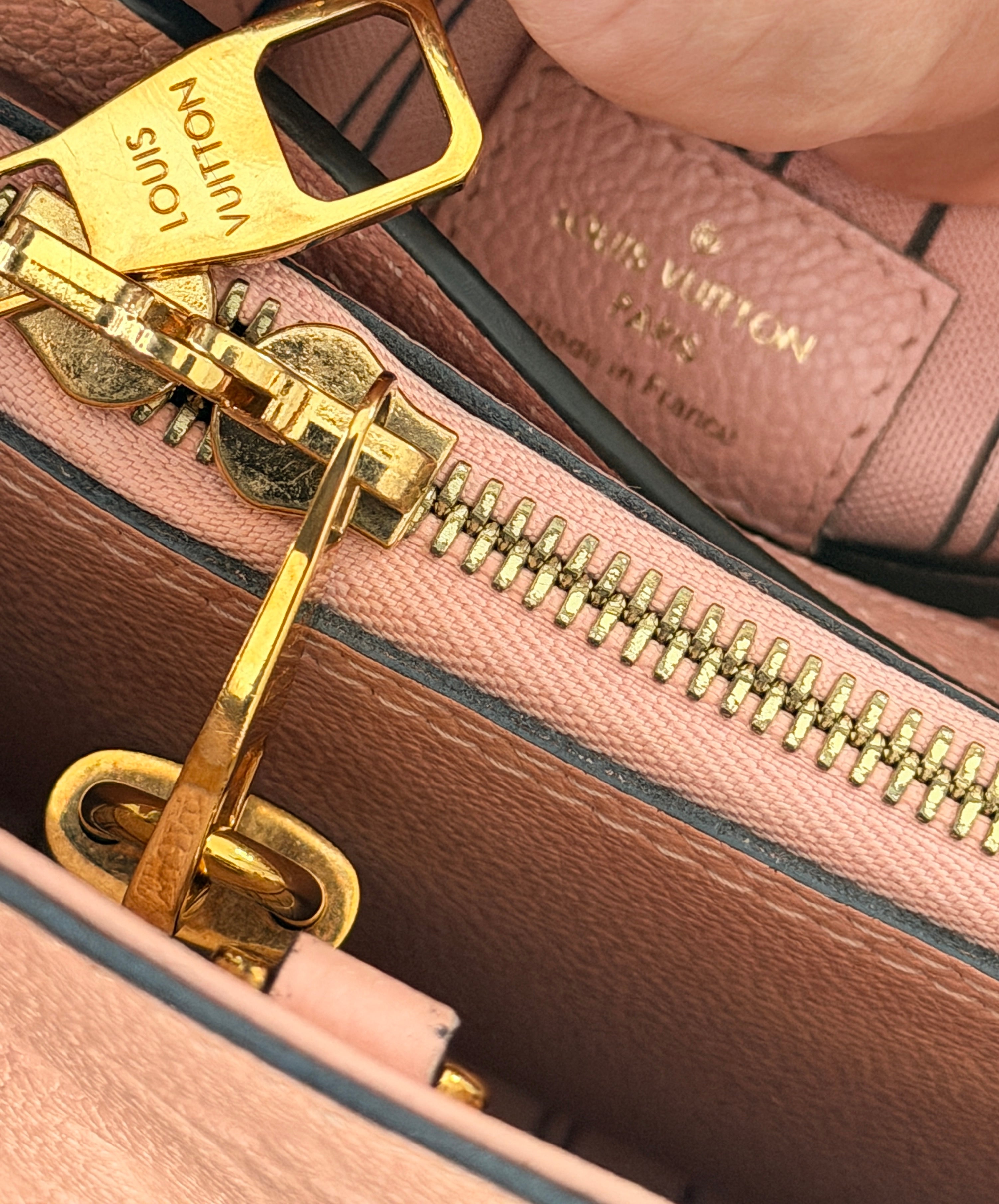 Louis Vuitton Montaigne BB Monogram Empreinte Leather | Pink