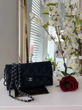 Chanel Long Wallet 2019 Black Caviar Leather Silver Hardware