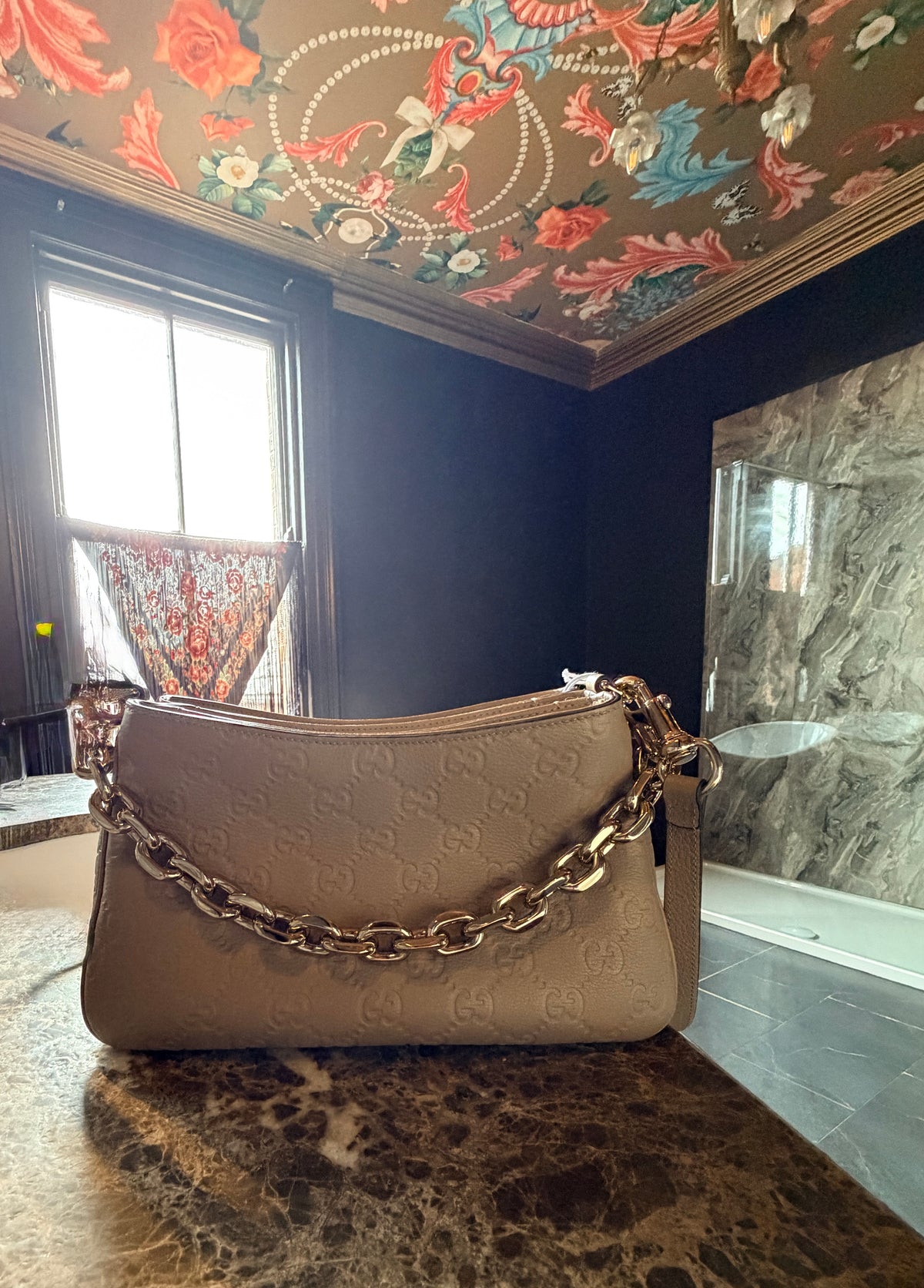 Gucci GG Emblem Mini Shoulder Bag