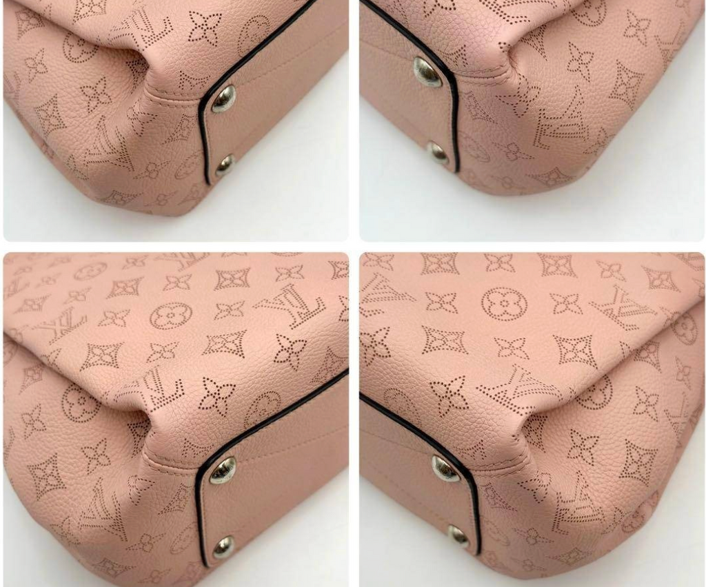 Louis Vuitton Mahina Babylon PM - Boho Tote Bag Magnolia Pink Leather Silver Hardware