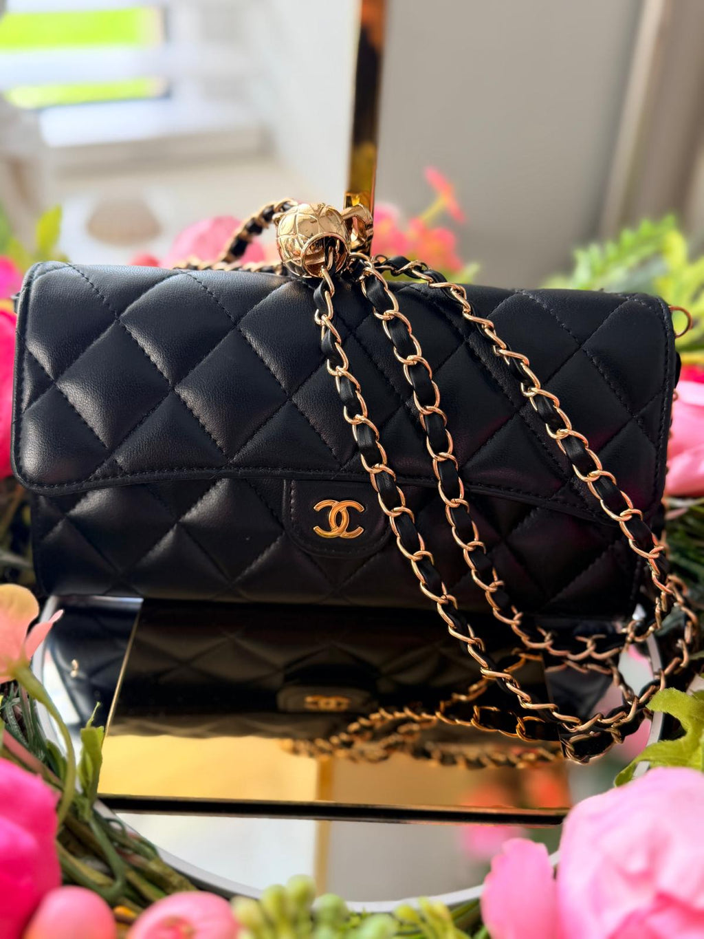 Chanel Timeless Classic Wallet Black Lambskin Leather Gold Hardware