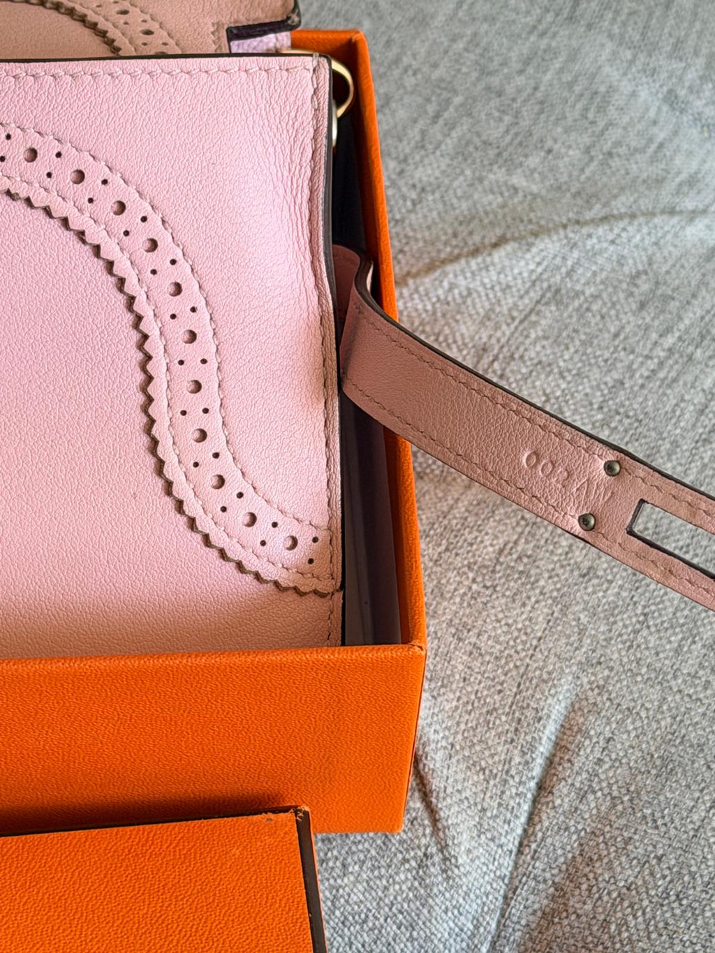 Hermes Kelly Ghillies Limited Edition Long Wallet Rose Sakura Veau Swift Leather