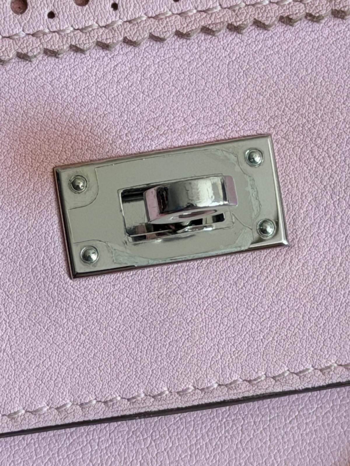 Hermes Kelly Ghillies Limited Edition Long Wallet Rose Sakura Veau Swift Leather