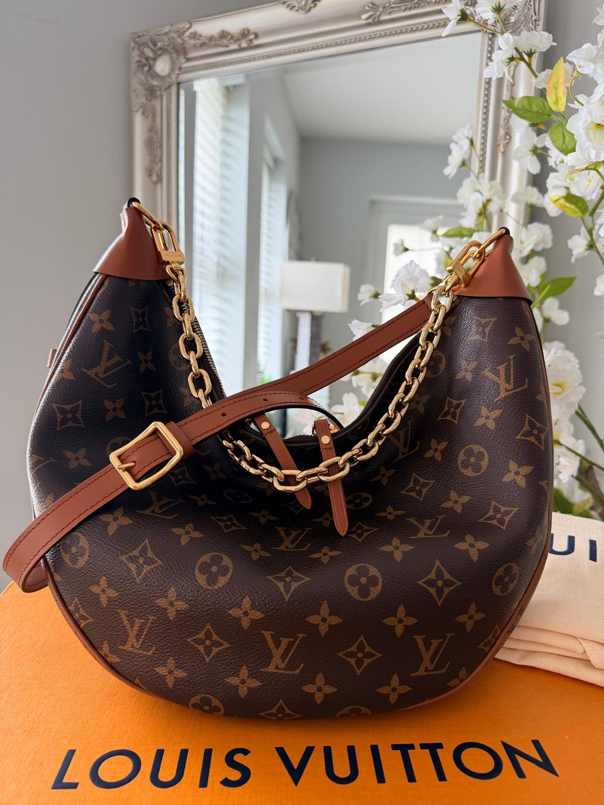 Louis Vuitton Loop Hobo Bag Monogram & Monogram Reverse with Gold Hardware