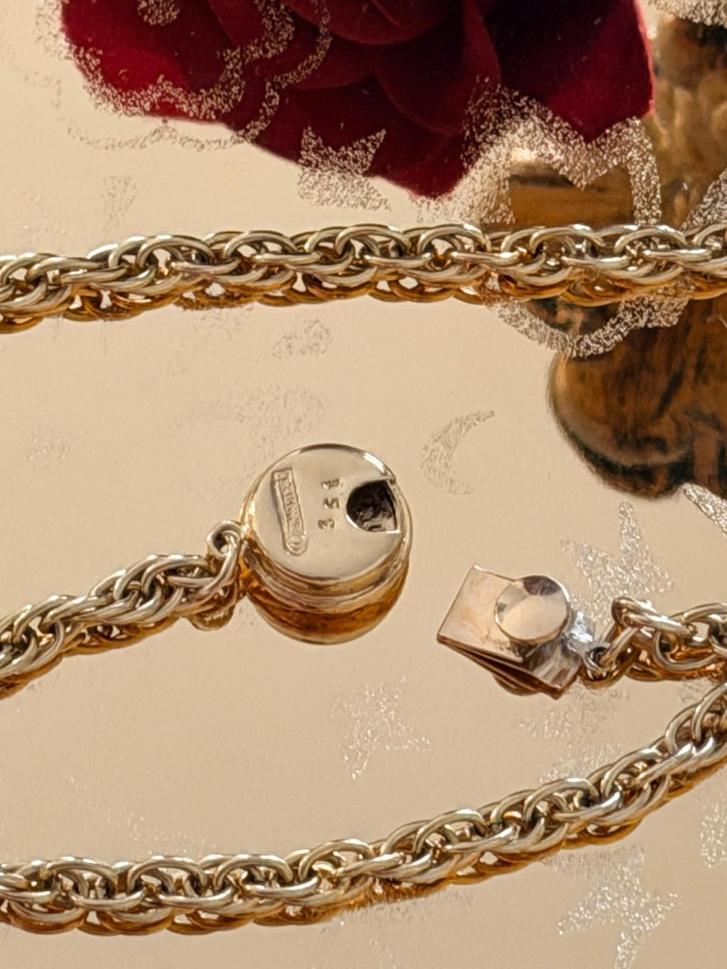 Chanel Vintage Coco Mark Long Chain/Choker Necklace