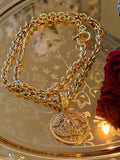 Chanel Vintage XL CC Medallion Necklace