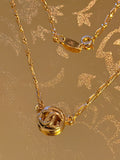 Chanel Vintage Coco Mark Medallion Necklace
