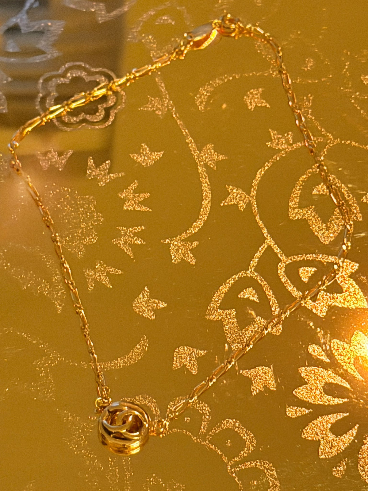 Chanel Vintage Coco Mark Medallion Necklace