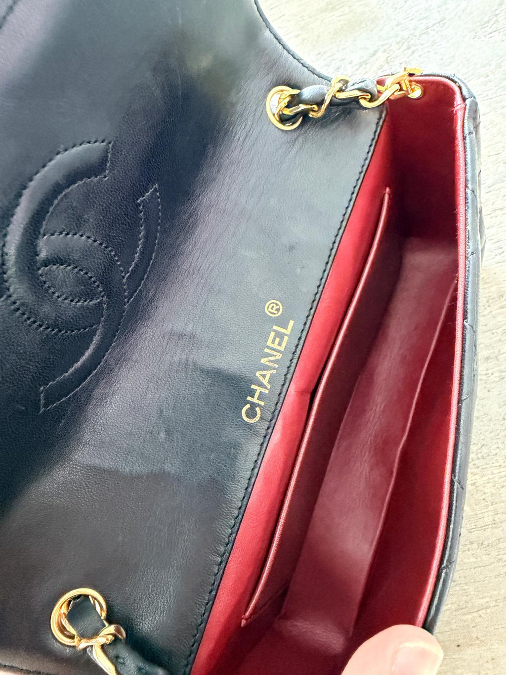 Chanel Vintage Matelasse Mini Shoulder Bag Black Lambskin Leather Single Flap 1986 - 1989