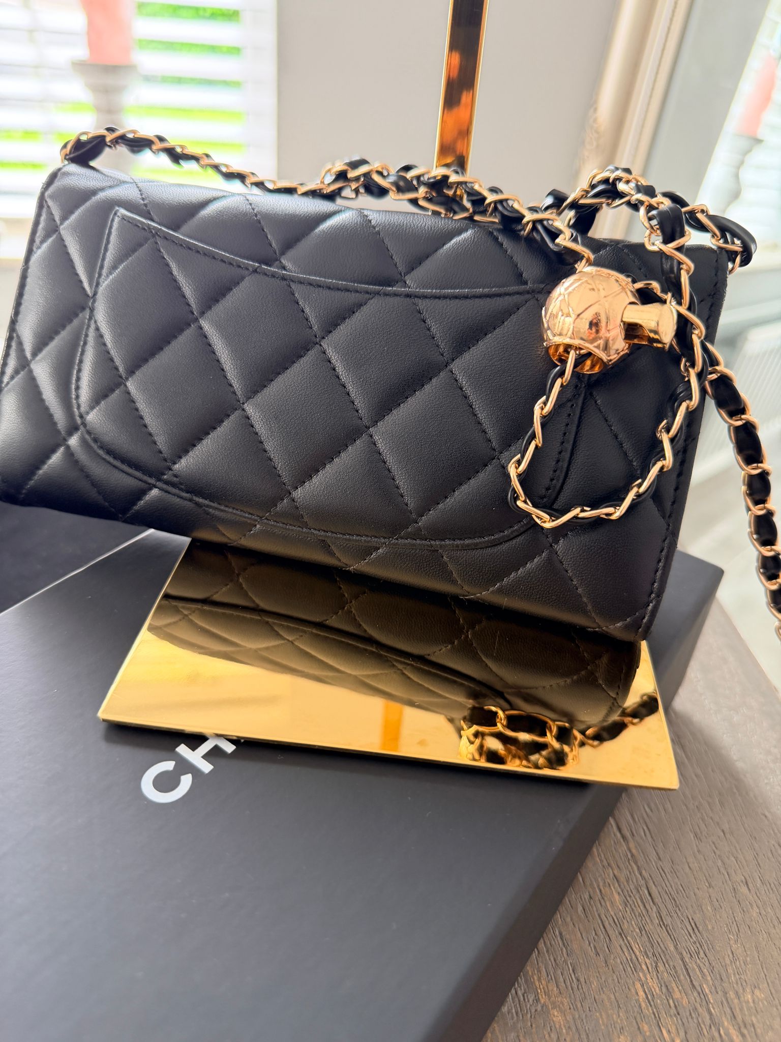 Chanel Matelassé Wallet Black Lambskin Gold Hardware (2022–2024)